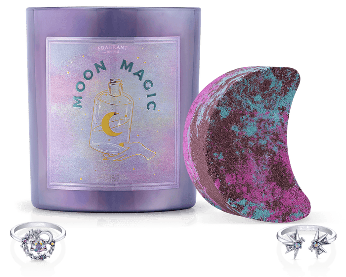 Moon Magic Ring Candle & Bath Bomb Gift Set