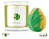 Peridot - August Birthstone Collection - Candle and Bath Bomb Set