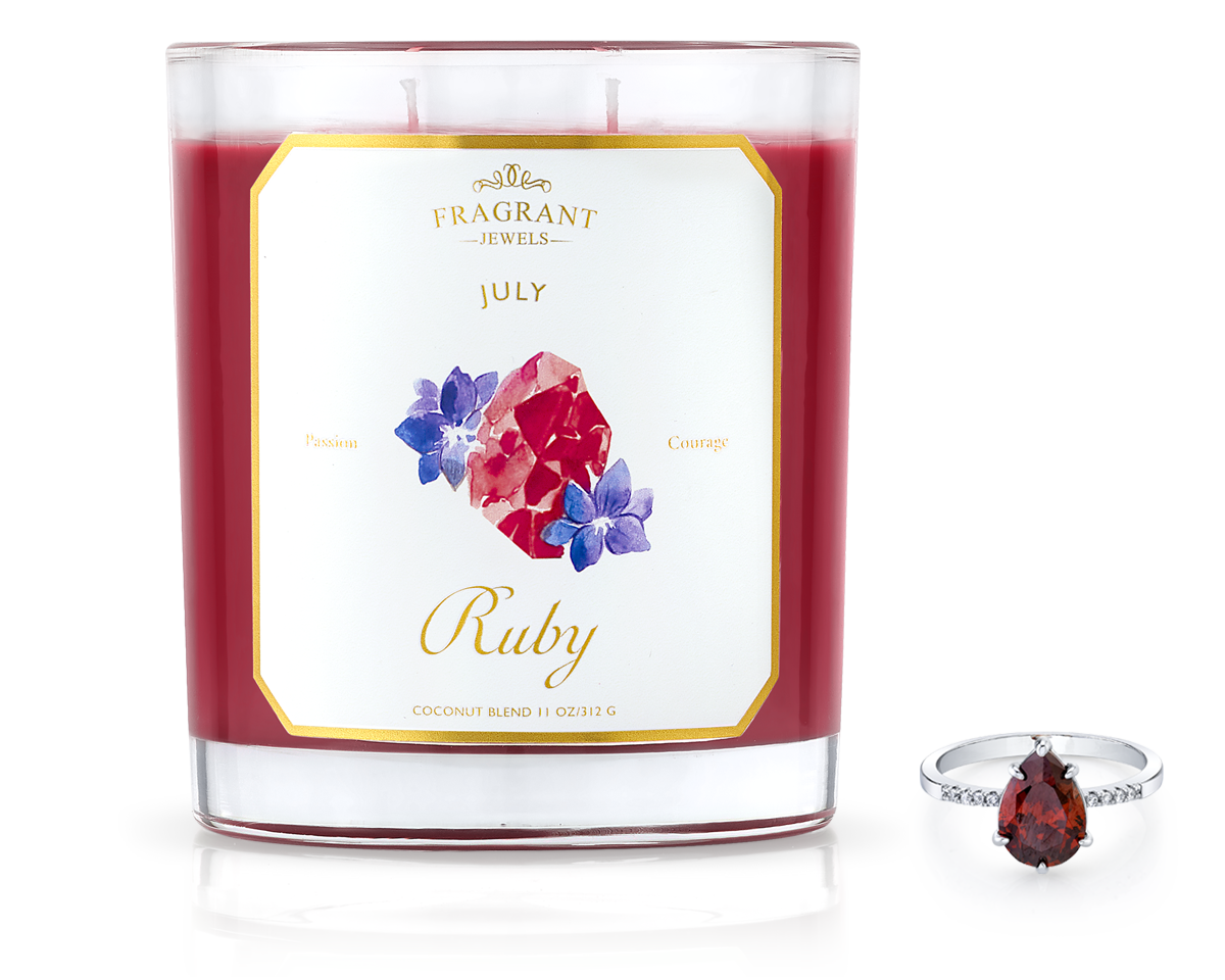 Ruby - July Birthstone Collection - Jewel Candle