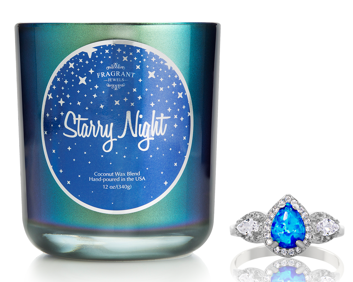 Starry Night Jewel Candle