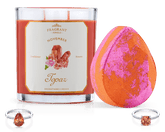 Topaz - November Birthstone Collection - Candle and Bath Bomb Set