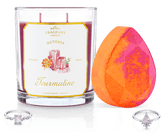 Tourmaline - October Birthstone Collection - Candle and Bath Bomb Set