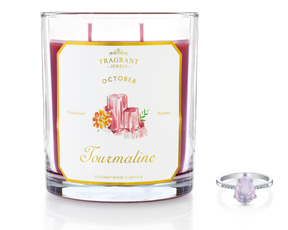 Tourmaline - October Birthstone Collection - Jewel Candle
