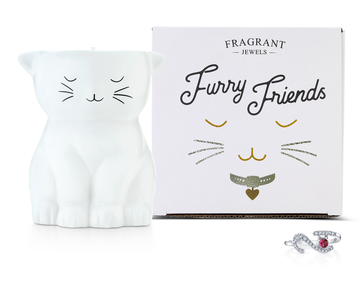 Snowflake - Furry Friends Collection - Jewel Candle